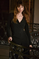 Joseph Ribkoff Silky Knit Wide-Leg Jumpsuit Style 253046