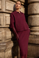 Joseph Ribkoff Boxy Pullover With Polo Collar Style 253962