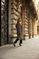 Joseph Ribkoff Camel/Multi Plaid Double-Faced Coat Style 253946