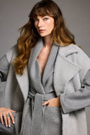 Joseph Ribkoff Belted Coat With Shawl Collar Style 253952