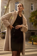 Joseph Ribkoff Faux Fur Straight Coat Style 243902F25