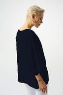 Joseph Ribkoff Georgette High-Low Boxy Top Style 251026