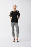 Joseph Ribkoff Silky Knit And Mesh Top Style 251054