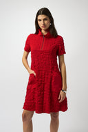 Joseph Ribkoff Bubble Jacquard A-Line Dress Style 251084