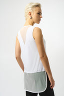 Joseph Ribkoff Sleeveless Top with Mesh Style 251091