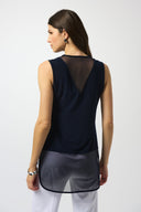 Joseph Ribkoff Sleeveless Top with Mesh Style 251091