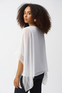 Joseph Ribkoff Chiffon Poncho Top Style 251095