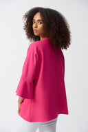 Joseph Ribkoff Geranium Lux Twill Trapeze Jacket Style 251109