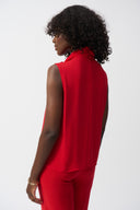 Joseph Ribkoff Sleeveless Top With Bow Collar Style 251115