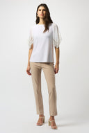 Joseph Ribkoff Straight Top With Lace Style 251117