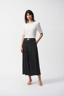 Joseph Ribkoff Vanilla Hammered Satin Straight Top Style 251119