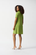 Joseph Ribkoff Zipped Collar Trapeze Dress Style 251145