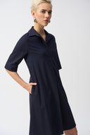 Joseph Ribkoff Stretch Poplin Trapeze Dress Style 251153