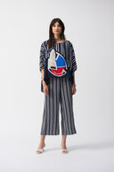 Joseph Ribkoff Stripe Print Culotte Pants Style 251162