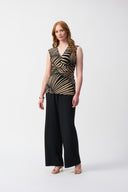 Joseph Ribkoff Textured Wide-Leg Pants Style 251185