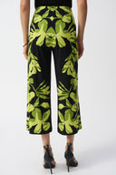 Joseph Ribkoff Black/Multi Silky Knit Floral Print Culotte Pants Style 251189
