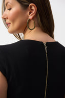 Joseph Ribkoff Black Silky Knit Cutout Sheath Dress Style 251202