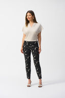 Joseph Ribkoff Millennium Geometric Print Straight Pants Style 251219