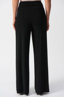 Joseph Ribkoff Black Wide Leg Pants with Sash Style 251249