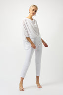 Joseph Ribkoff Textured Crop Pull-On Pants Style 251256