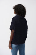 Joseph Ribkoff Bubble Jacquard Boxy Top Style 251279