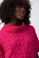 Joseph Ribkoff Bubble Jacquard Boxy Top Style 251279