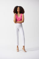 Joseph Ribkoff Sleeveless Tunic with Ruffles Style 251287