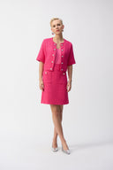 Joseph Ribkoff Bouclé A-Line Skirt Style 251291