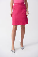 Joseph Ribkoff Bouclé A-Line Skirt Style 251291