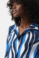 Joseph Ribkoff Vanilla/Multi Trapeze Shirt Dress Style 251294