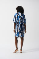Joseph Ribkoff Vanilla/Multi Trapeze Shirt Dress Style 251294