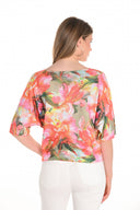 Frank Lyman Sweater Knit Floral Top Style 251520