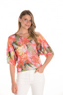 Frank Lyman Sweater Knit Floral Top Style 251520