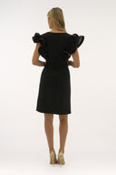 Joseph Ribkoff Silky Knit And Georgette Shift Dress Style 251733