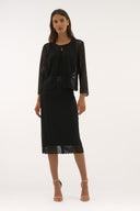 Joseph Ribkoff Guipure And Silky Knit Two Piece Set Style 251738