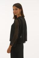 Joseph Ribkoff Guipure And Silky Knit Two Piece Set Style 251738