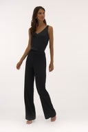 Joseph Ribkoff Satin Sleeveless Top with Rhinestone Trim Style 251741