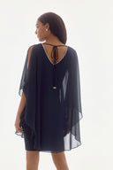 Joseph Ribkoff Chiffon and Silky Knit Layered Dress Style 251746