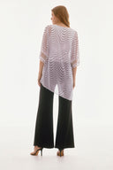 Joseph Ribkoff Signature Vanilla/Multi Layered Top Style 251774