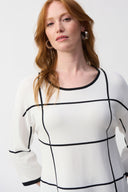 Joseph Ribkoff Plaid Pullover Style 251918