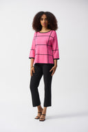 Joseph Ribkoff Plaid Pullover Style 251918