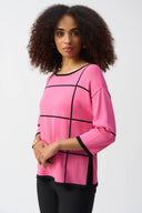 Joseph Ribkoff Plaid Pullover Style 251918