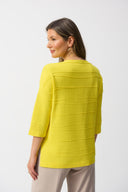 Joseph Ribkoff Jacquard Sweater Knit Pullover Style 251923