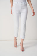 Joseph Ribkoff White Slim Fit Cropped Jeans Style 251960