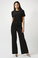 Joseph Ribkoff Classic Wide-Leg Stretch Jeans Style 251968