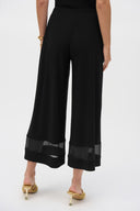 Joseph Ribkoff Silky Knit And Mesh Culotte Pants Style 252082