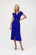 Joseph Ribkoff Short Sleeve Fit and Flare Dress Stress Style 252091X