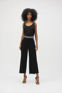 Joseph Ribkoff Black Culotte Pull-On Pants Style 252153