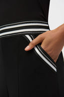 Joseph Ribkoff Black Culotte Pull-On Pants Style 252153