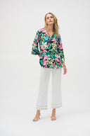 Joseph Ribkoff Silky Knit Tropical Fit and Flare Tunic Style 252157